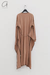 BASERANGE 24 Autumn and Winter SHAW PUNICA Long Sleeve Tunic Portugal BAS-DRSPL-CH-AU24-ZHUANHEI Brick (Black)